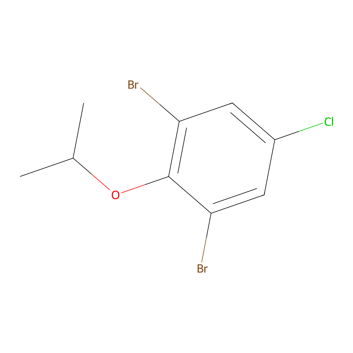 1,3-Dibromo-5-chloro-2-isopropoxybenzene molecular structure, CAS 2734776-90-8