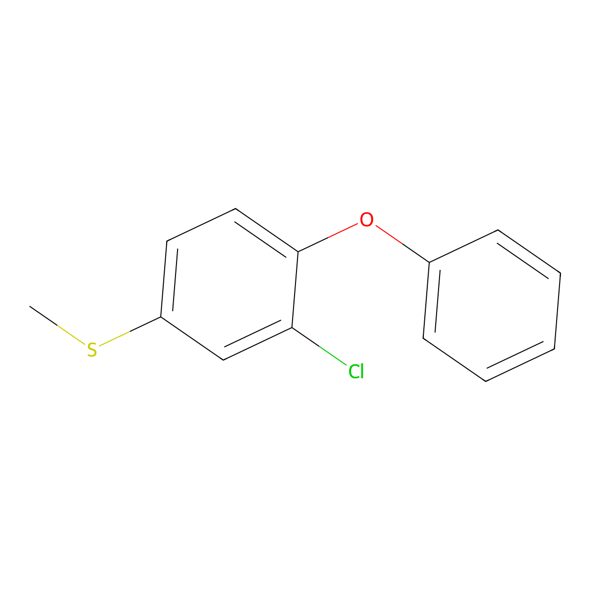 (3-Chloro-4-phenoxyphenyl)(methyl)sulfane molecular structure, CAS 2734777-53-6