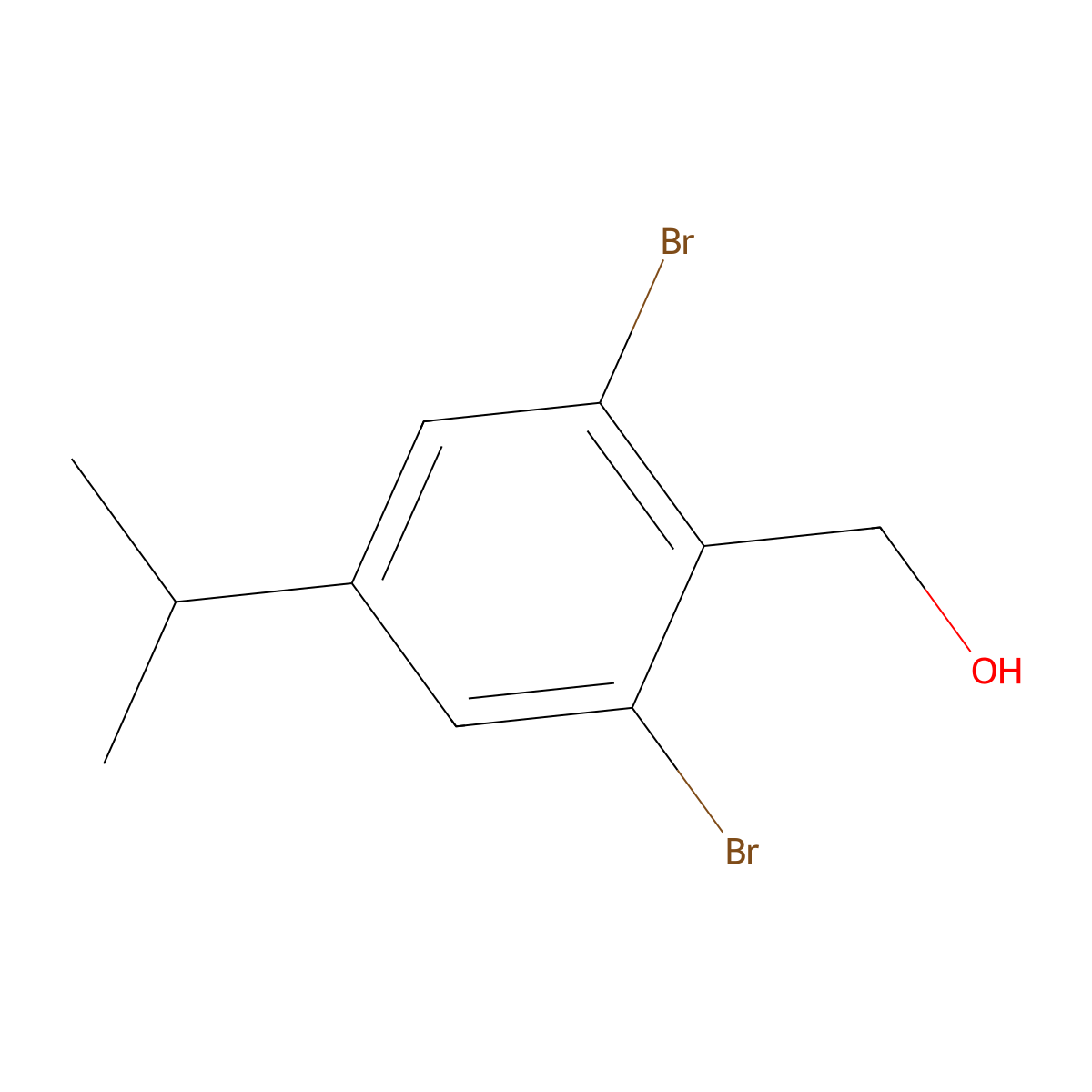 (2,6-Dibromo-4-isopropylphenyl)methanol molecular structure, CAS 2734777-84-3