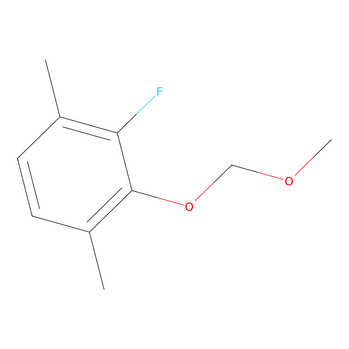 2-Fluoro-3-(methoxymethoxy)-1,4-dimethylbenzene molecular structure, CAS 2734777-97-8