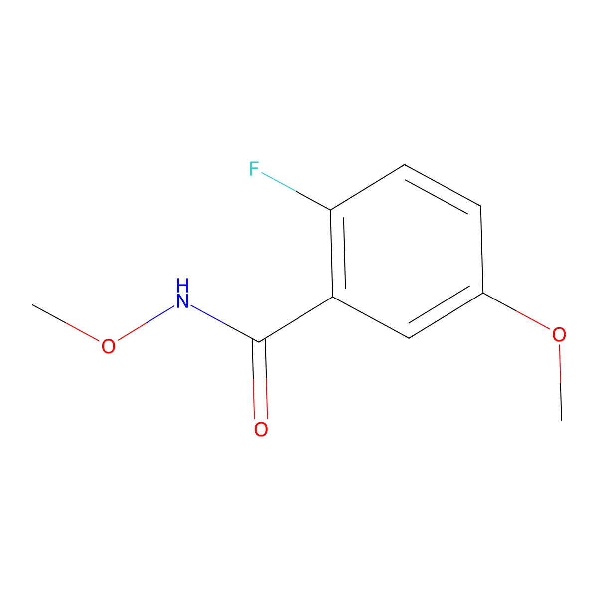 2-Fluoro-N,5-dimethoxybenzamide molecular structure, CAS 2734778-09-5
