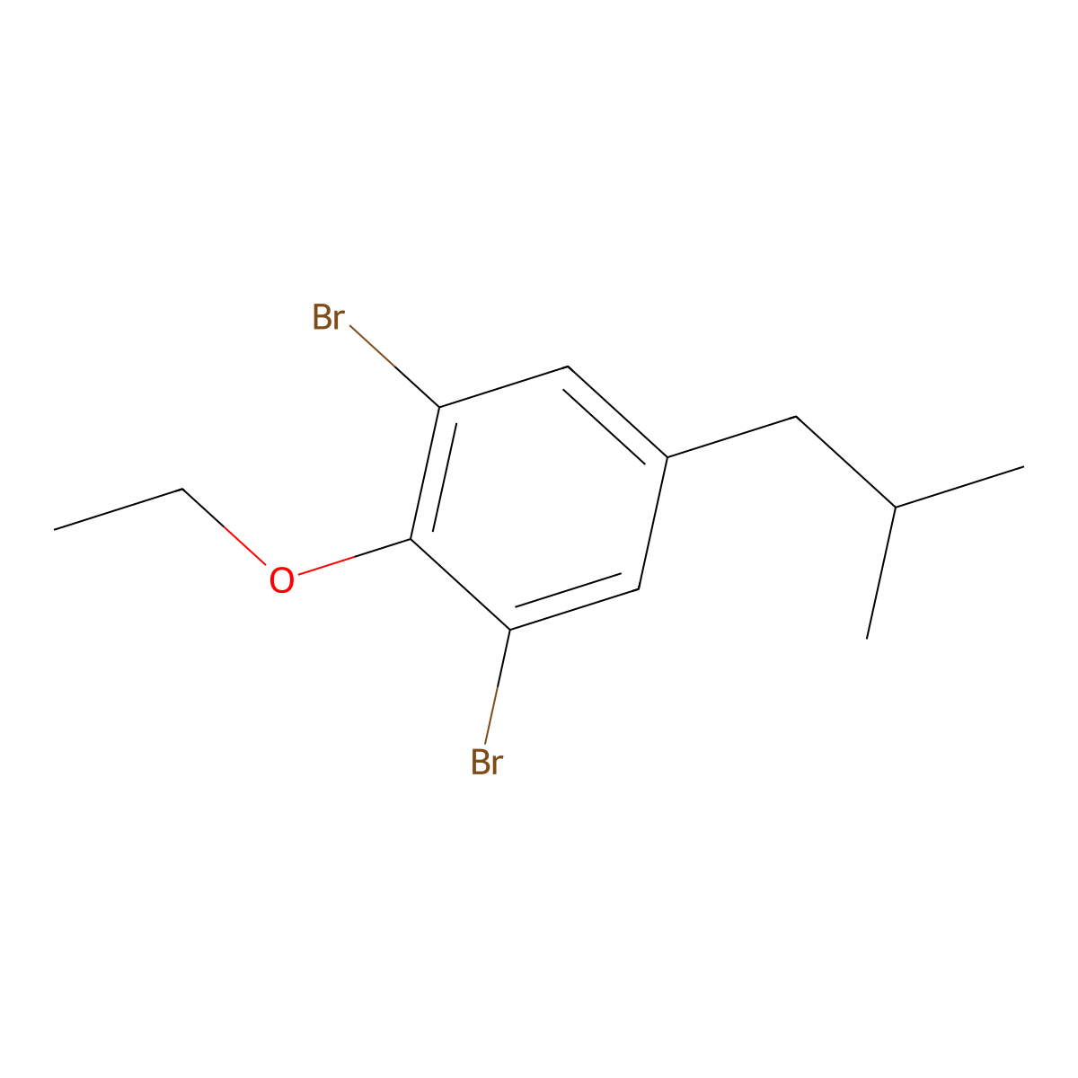 1,3-Dibromo-2-ethoxy-5-isobutylbenzene molecular structure, CAS 2734778-14-2