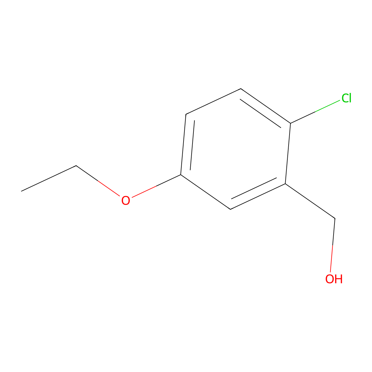 (2-Chloro-5-ethoxyphenyl)methanol molecular structure, CAS 2734779-23-6