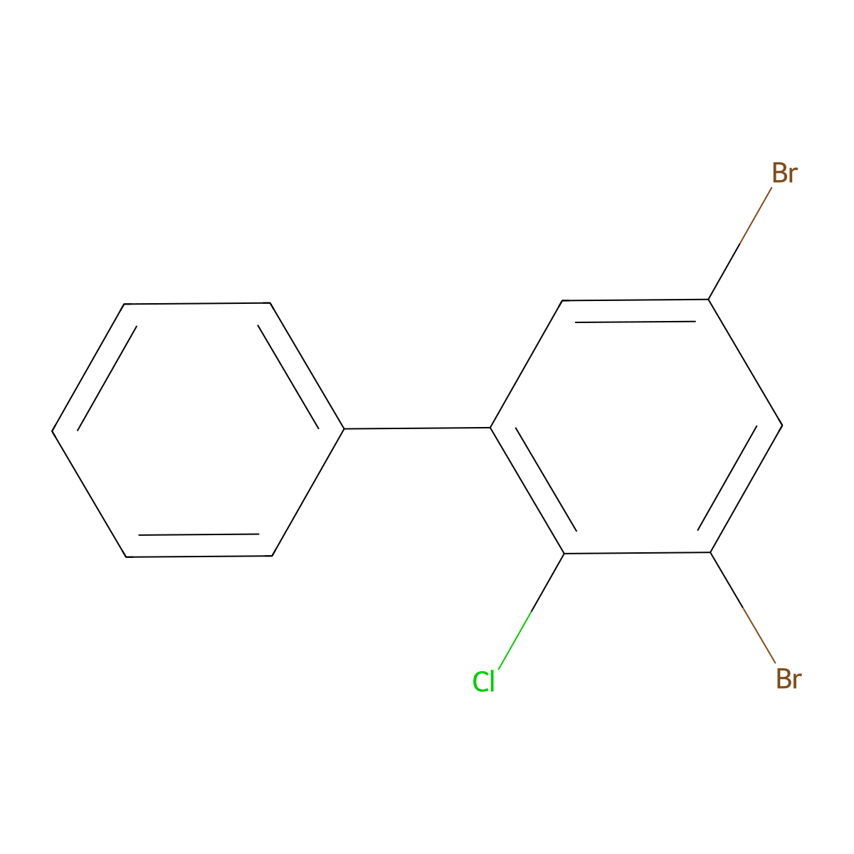 3,5-Dibromo-2-chloro-1,1'-biphenyl molecular structure, CAS 2734779-48-5