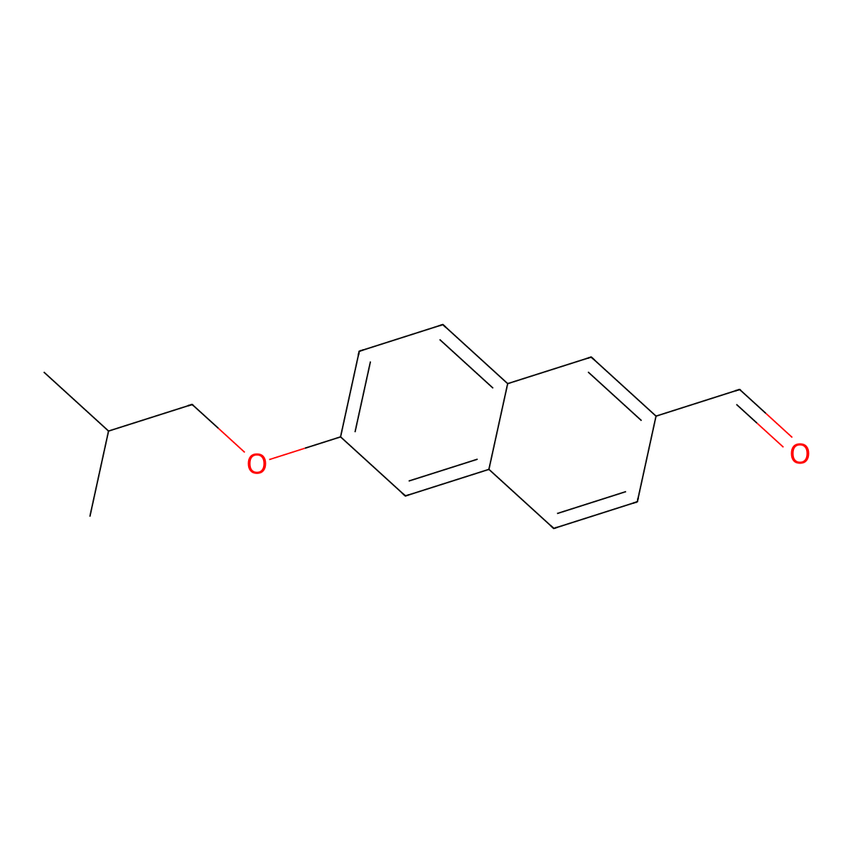6-Isobutoxy-2-naphthaldehyde molecular structure, CAS 2734779-69-0