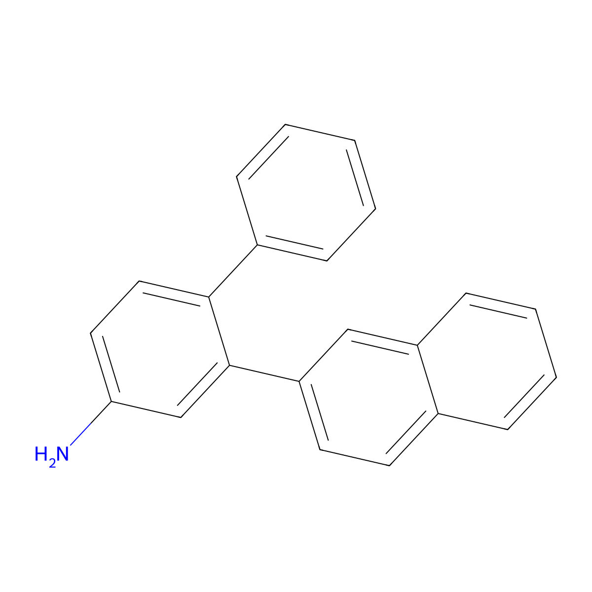 2-(2-naphthalenyl)-[1,1'-Biphenyl]-4-amine molecular structure, CAS 2734839-92-8