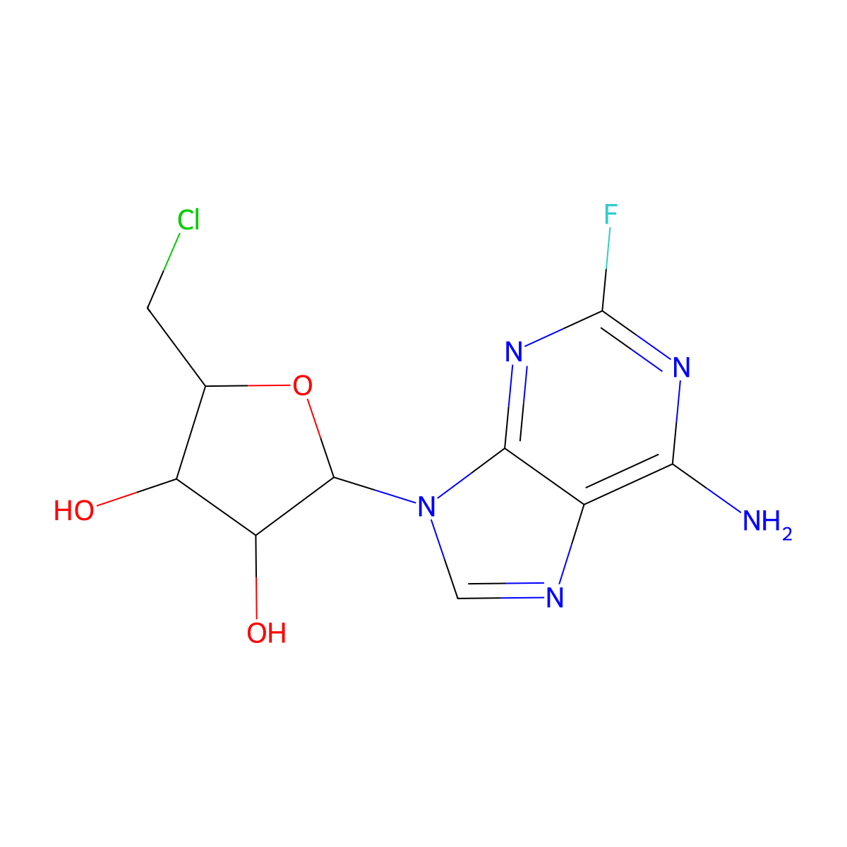 Fludarabine-Cl molecular structure, CAS 2734853-80-4