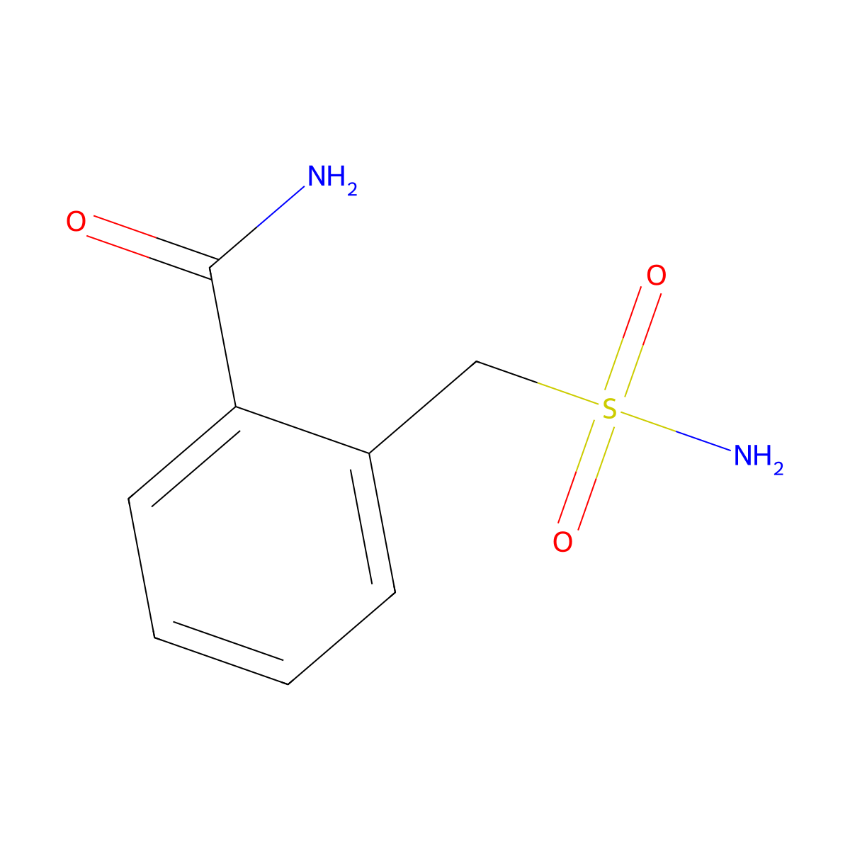 2-(Sulfamoylmethyl)benzamide molecular structure, CAS 27349-57-1