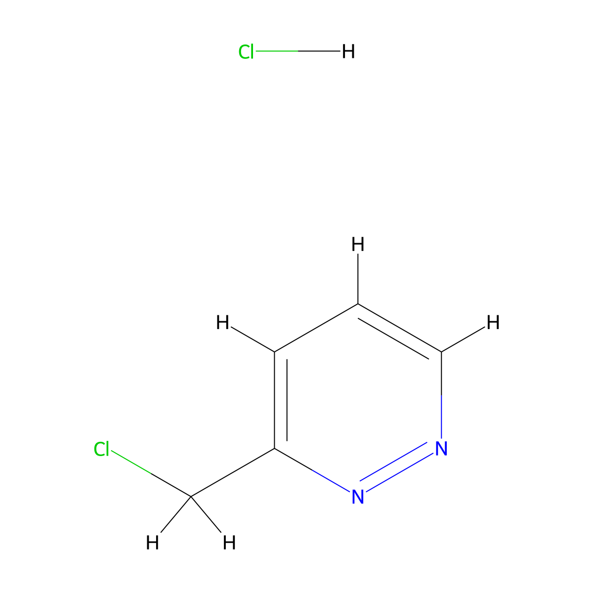 3-(Chloromethyl)pyridazine hydrochloride molecular structure, CAS 27349-66-2