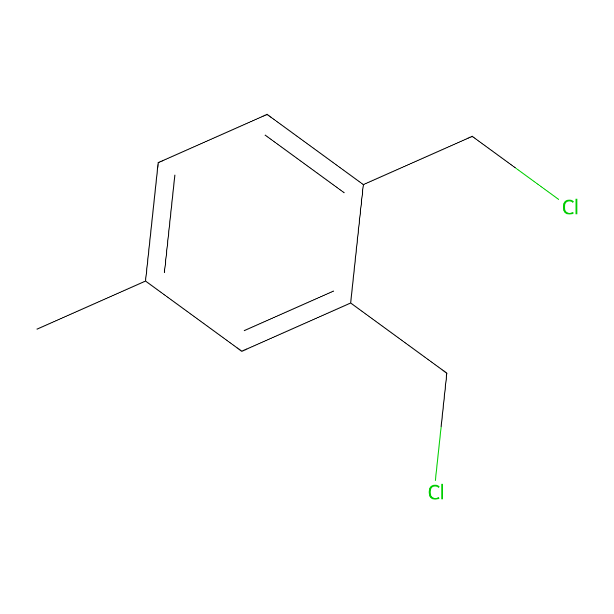 1,2-Bis(chloromethyl)-4-methylbenzene molecular structure, CAS 2735-06-0