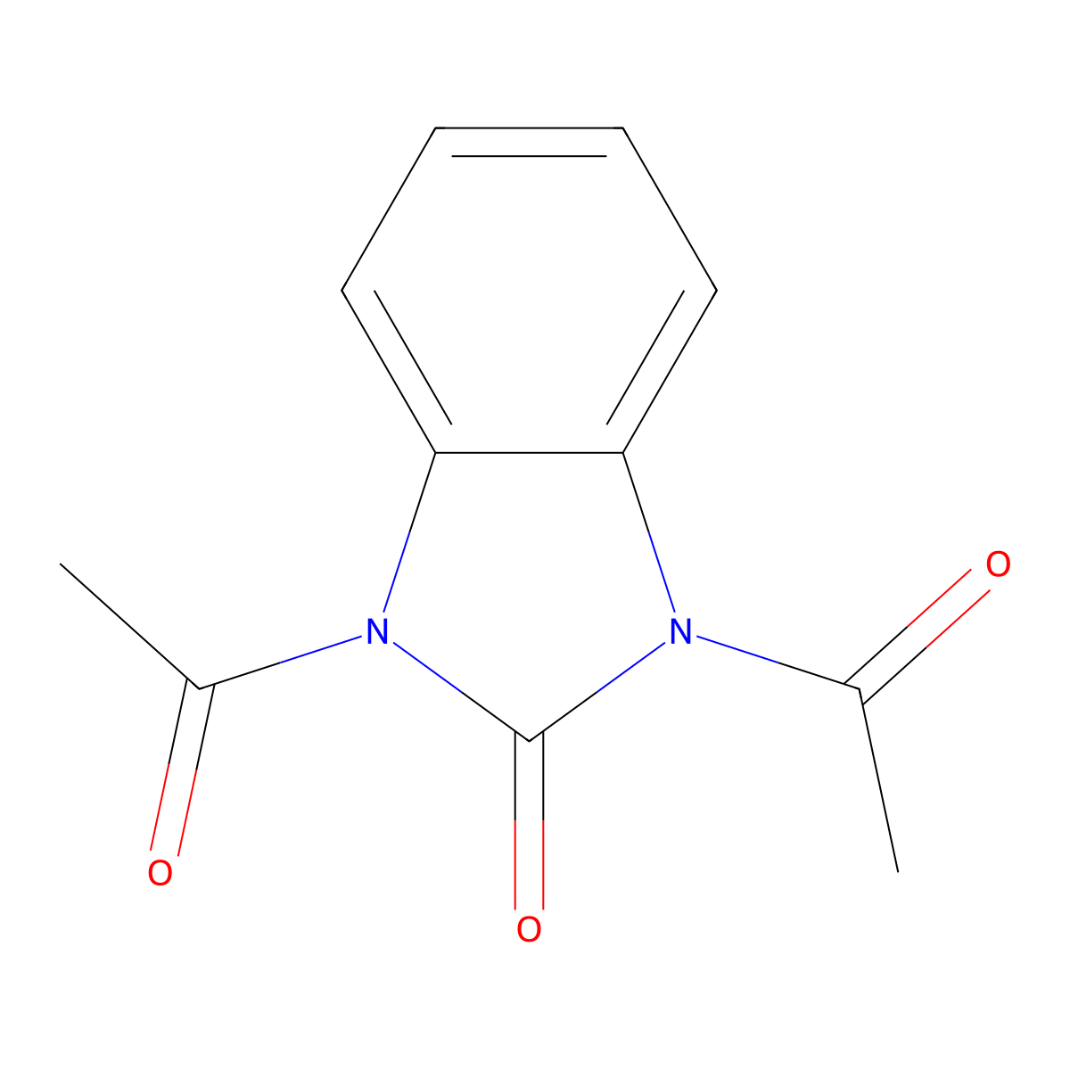 1,3-Diacetylbenzimidazol-2-one molecular structure, CAS 2735-73-1