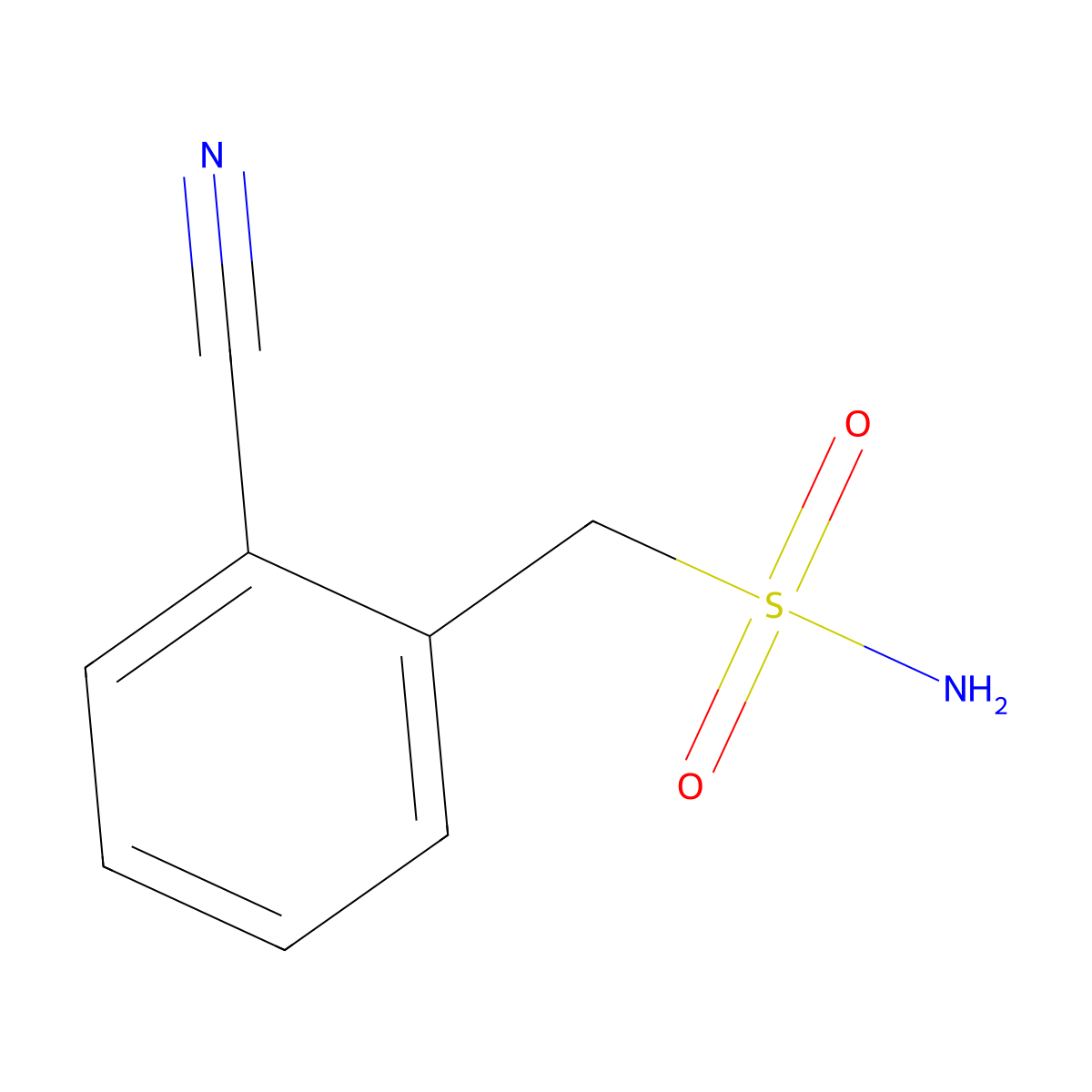 1-(2-Cyanophenyl)methanesulfonamide molecular structure, CAS 27350-13-6
