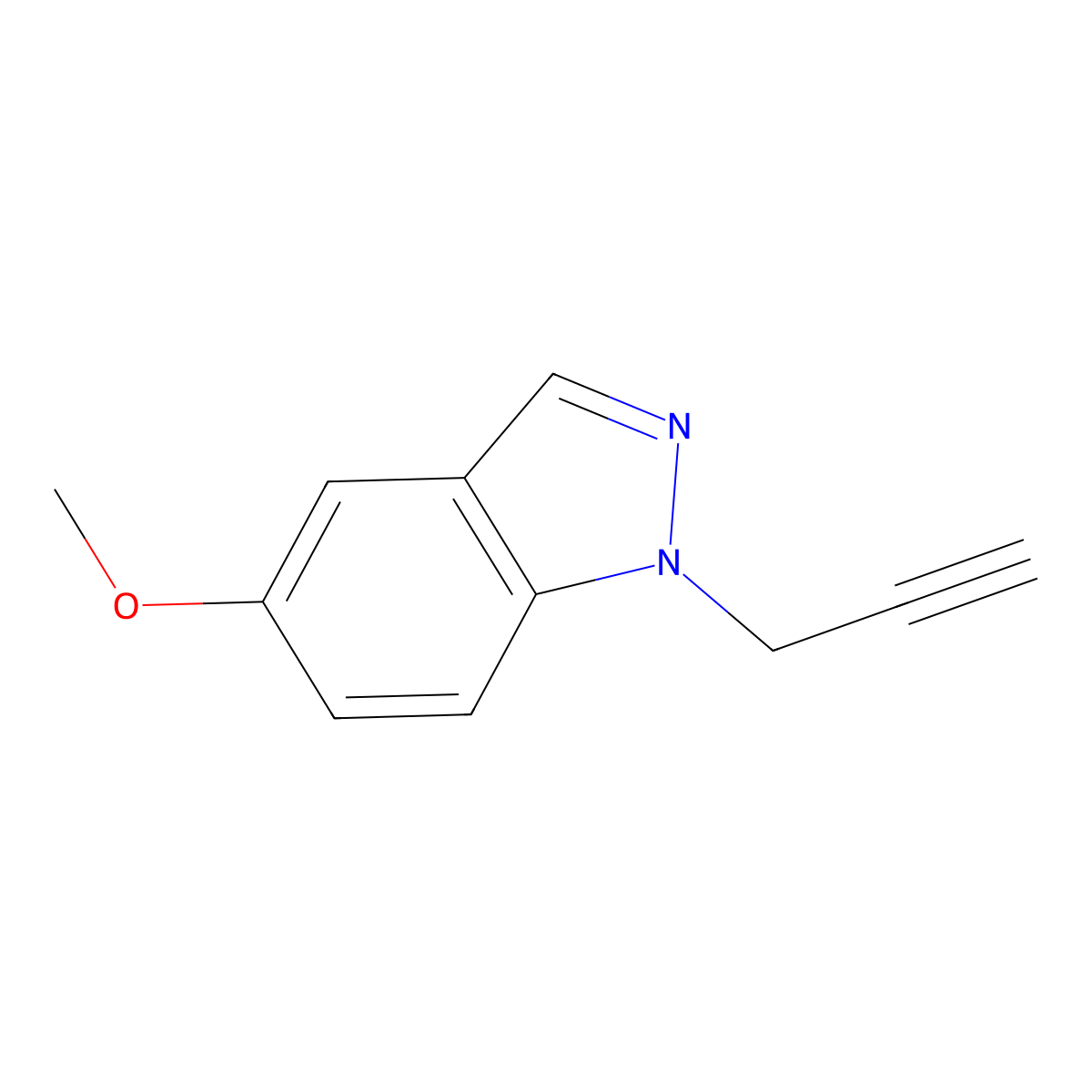 5-Methoxy-1-(2-propyn-1-yl)-1H-indazole molecular structure, CAS 2735014-45-4