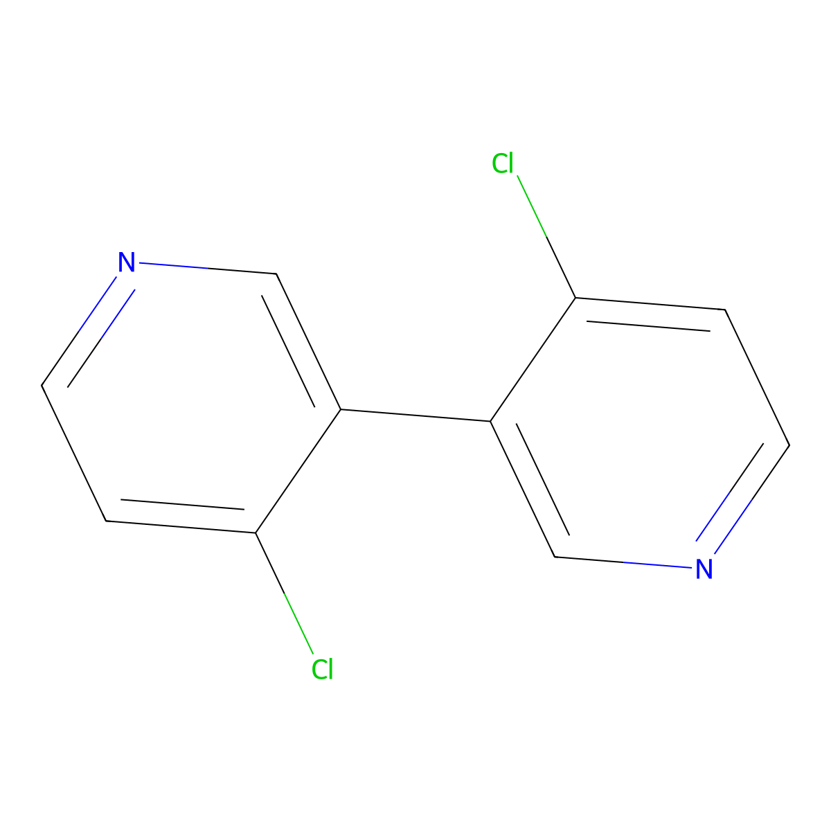 4,4'-Dichloro-3,3'-bipyridine molecular structure, CAS 27353-36-2