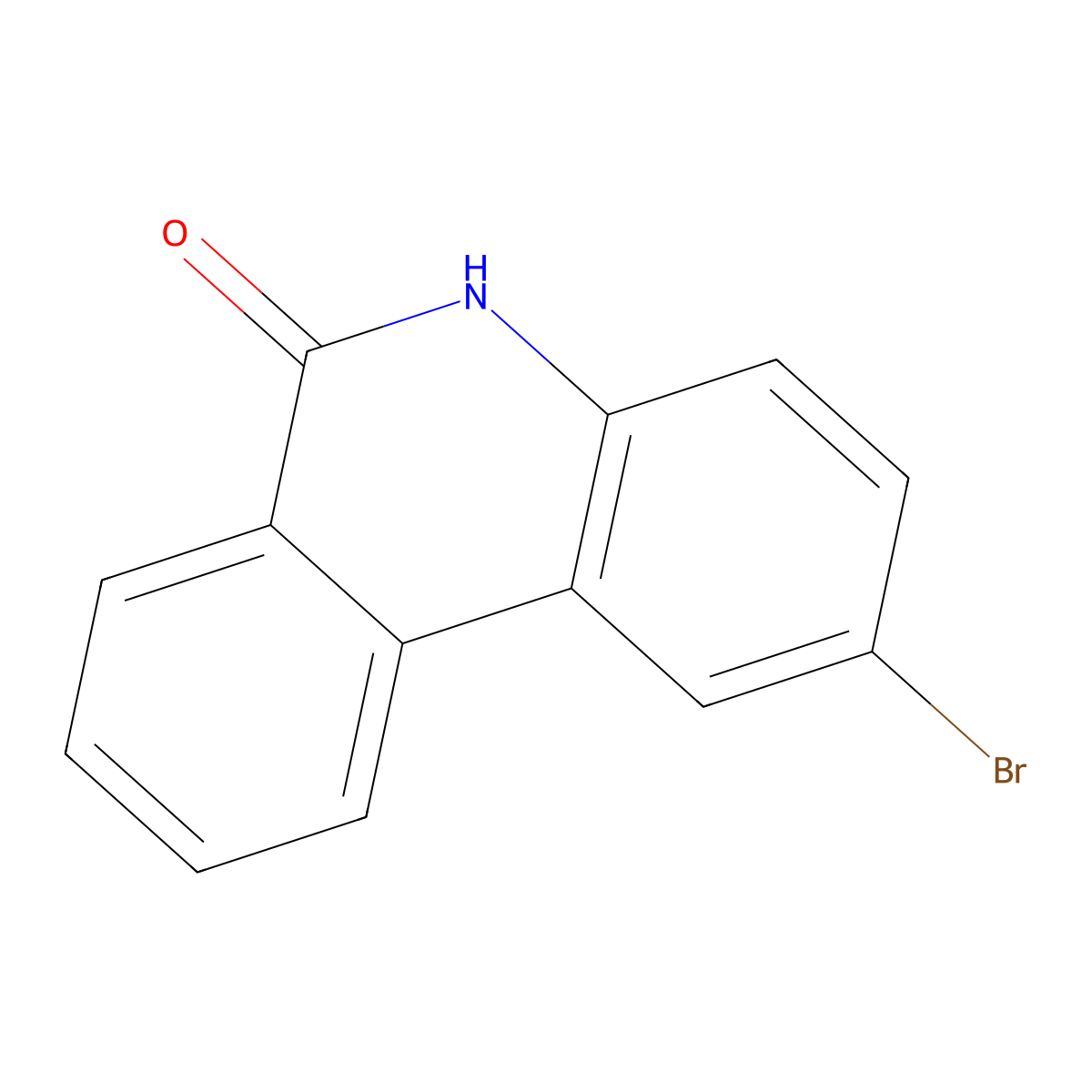 2-Bromo-6(5h)-phenanthridinone molecular structure, CAS 27353-48-6