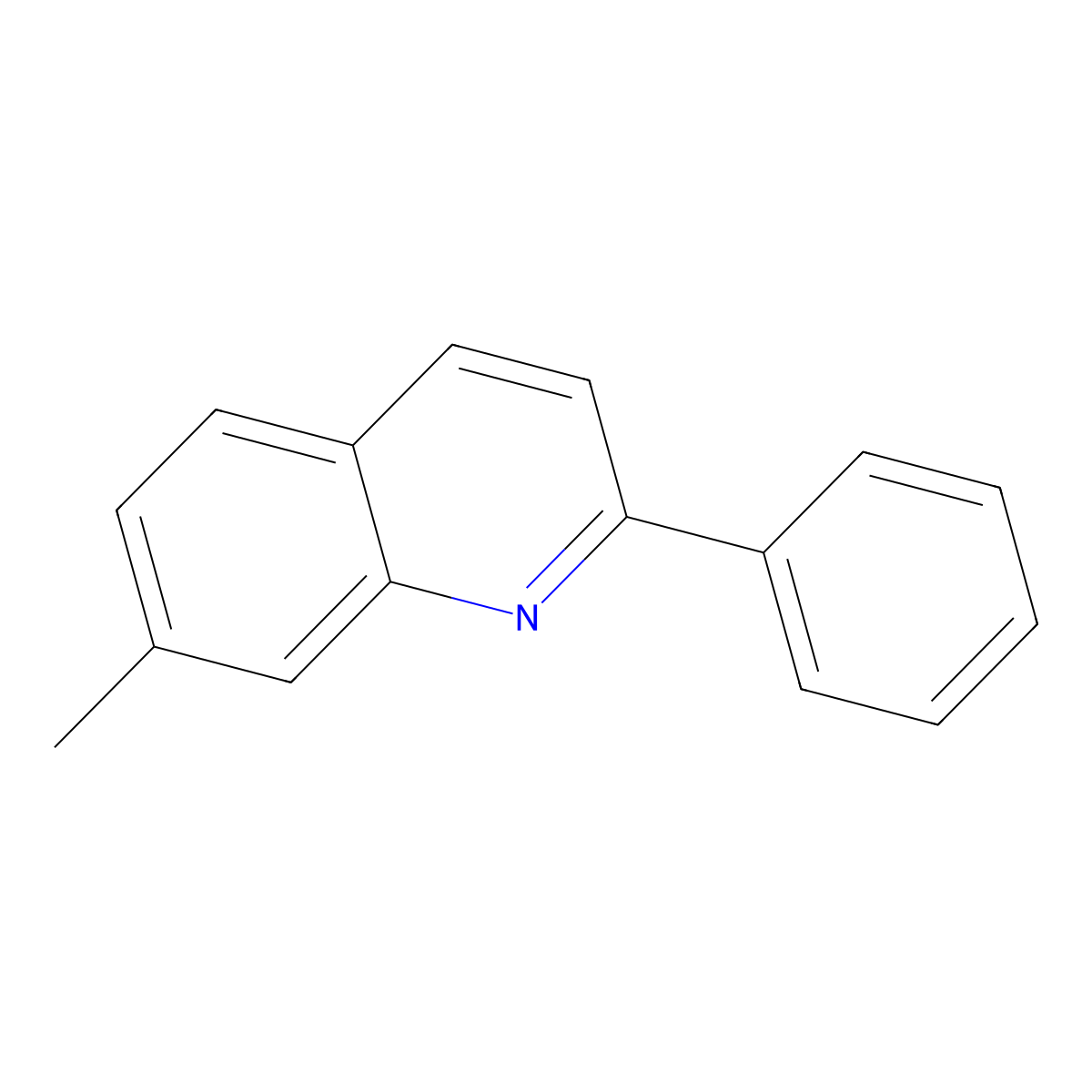 7-Methyl-2-phenylquinoline molecular structure, CAS 27356-39-4