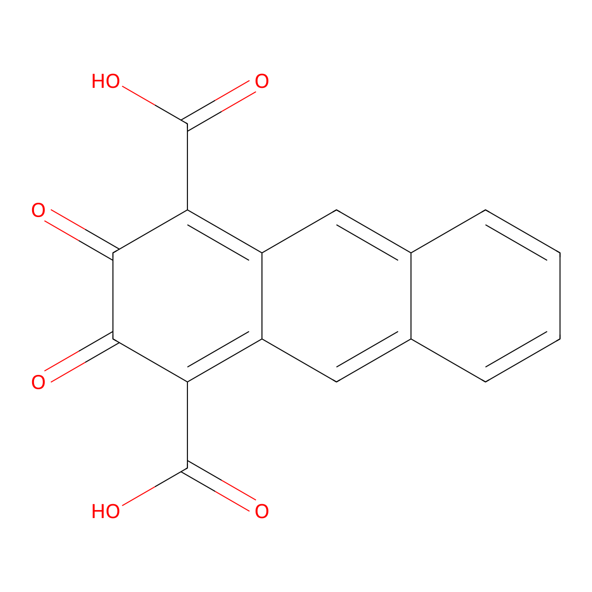 2,3-Dioxo-2,3-dihydroanthracene-1,4-dicarboxylic acid molecular structure, CAS 2735945-26-1
