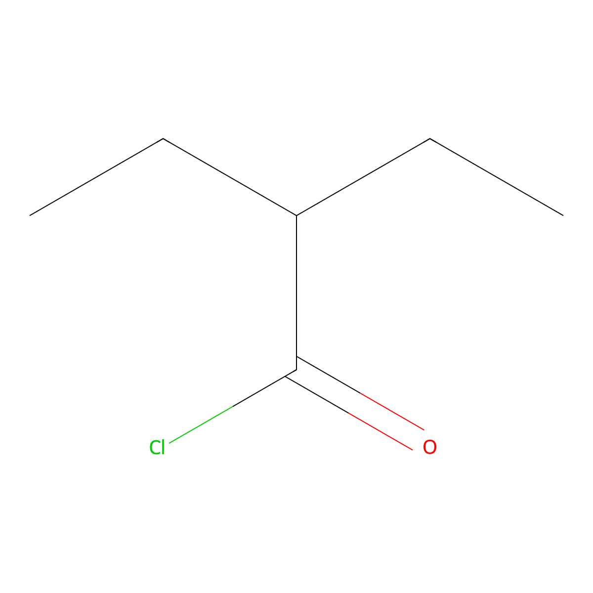 2-Ethylbutyryl chloride molecular structure, CAS 2736-40-5