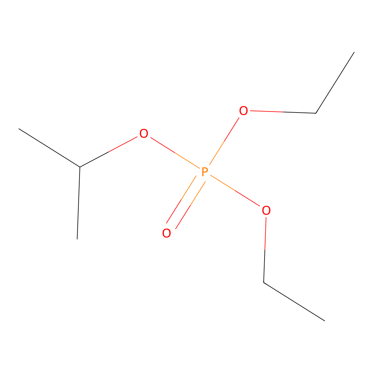 Diethyl propan-2-yl phosphate molecular structure, CAS 2736-99-4