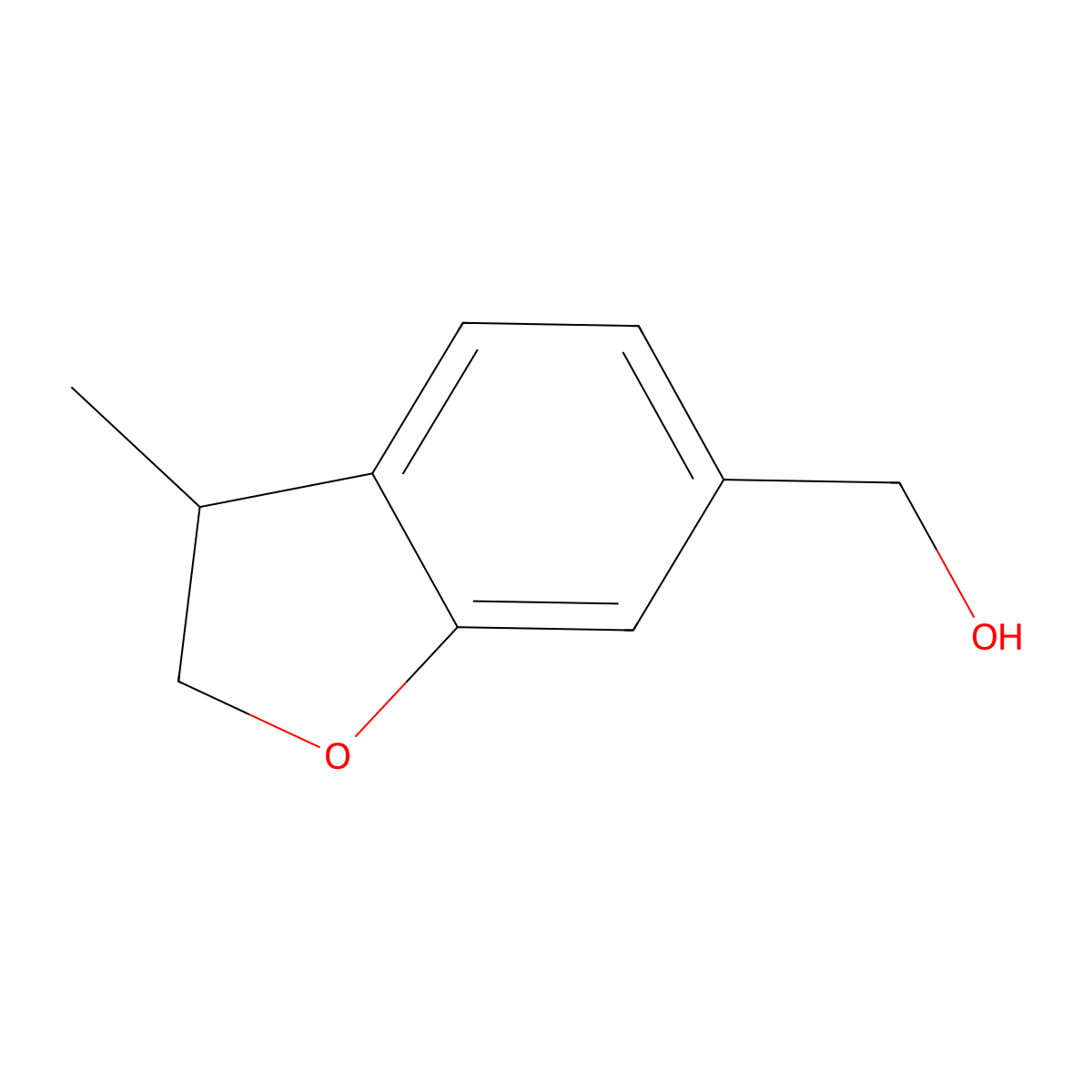 (3-Methyl-2,3-dihydro-1-benzofuran-6-yl)methanol molecular structure, CAS 2736004-45-6
