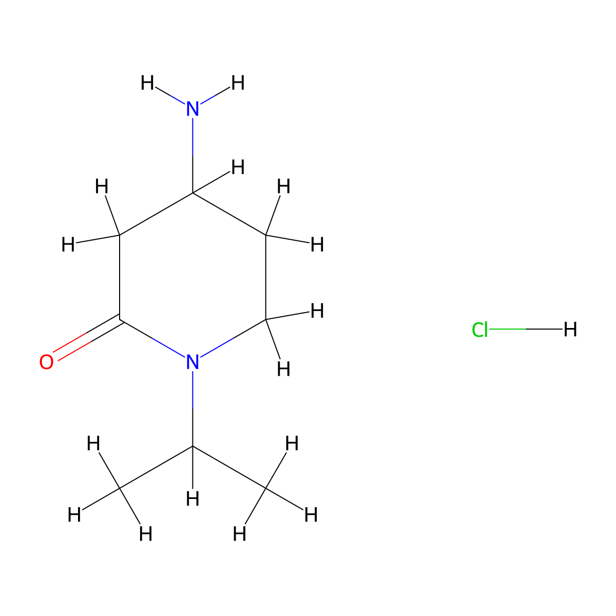4-Amino-1-(propan-2-yl)piperidin-2-one hydrochloride molecular structure, CAS 2736007-82-0