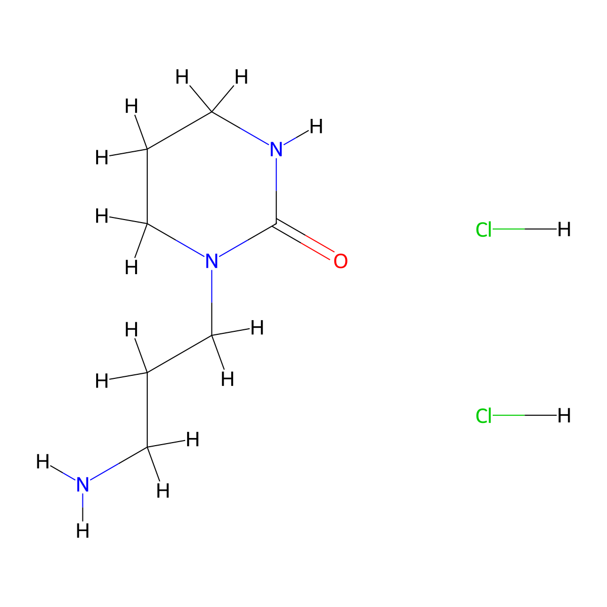 1-(3-Aminopropyl)-1,3-diazinan-2-one dihydrochloride molecular structure, CAS 2736068-91-8