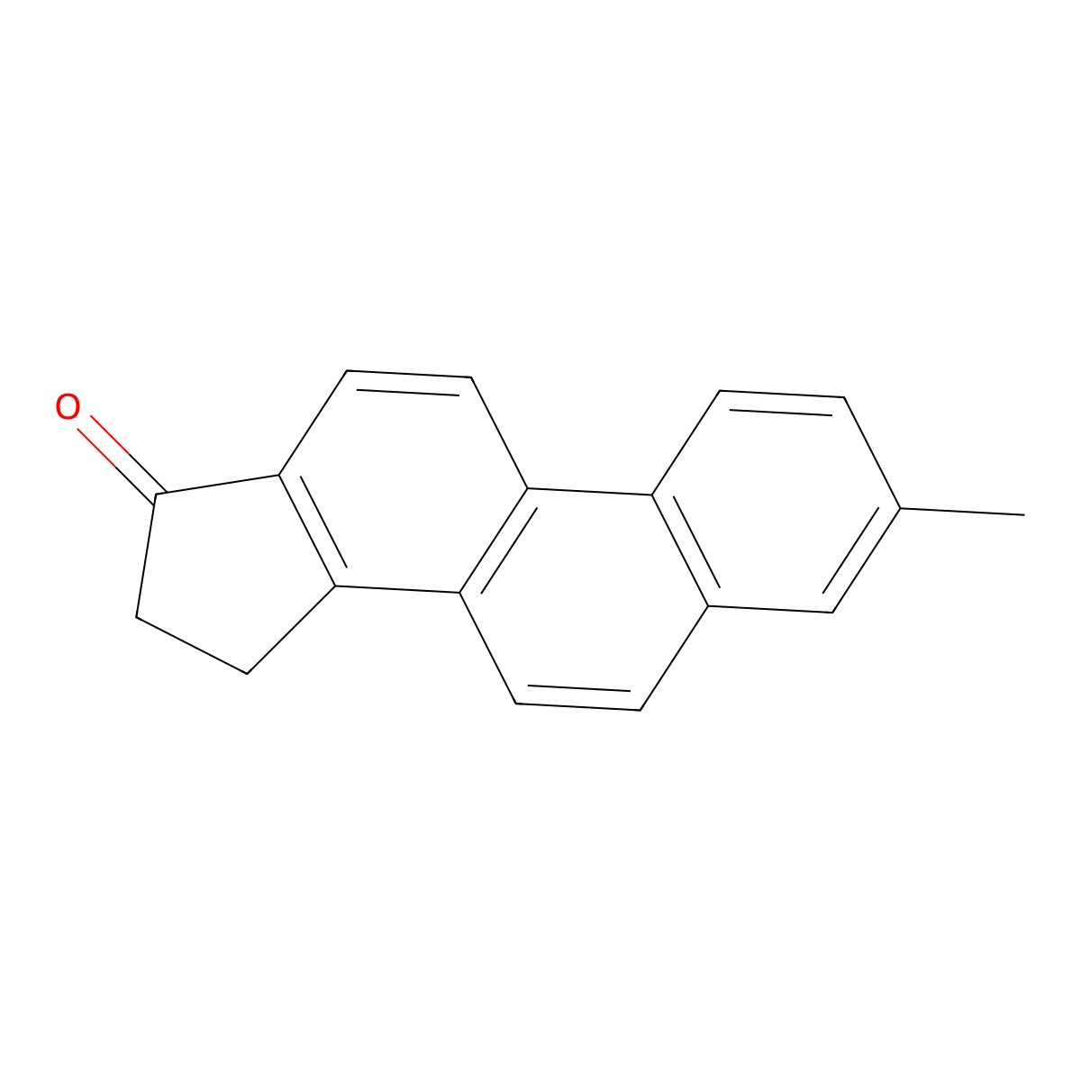 17(H)-Cyclopenta(a)phenanthren-17-one, 15,16-dihydro-3-methyl- molecular structure, CAS 27363-65-1