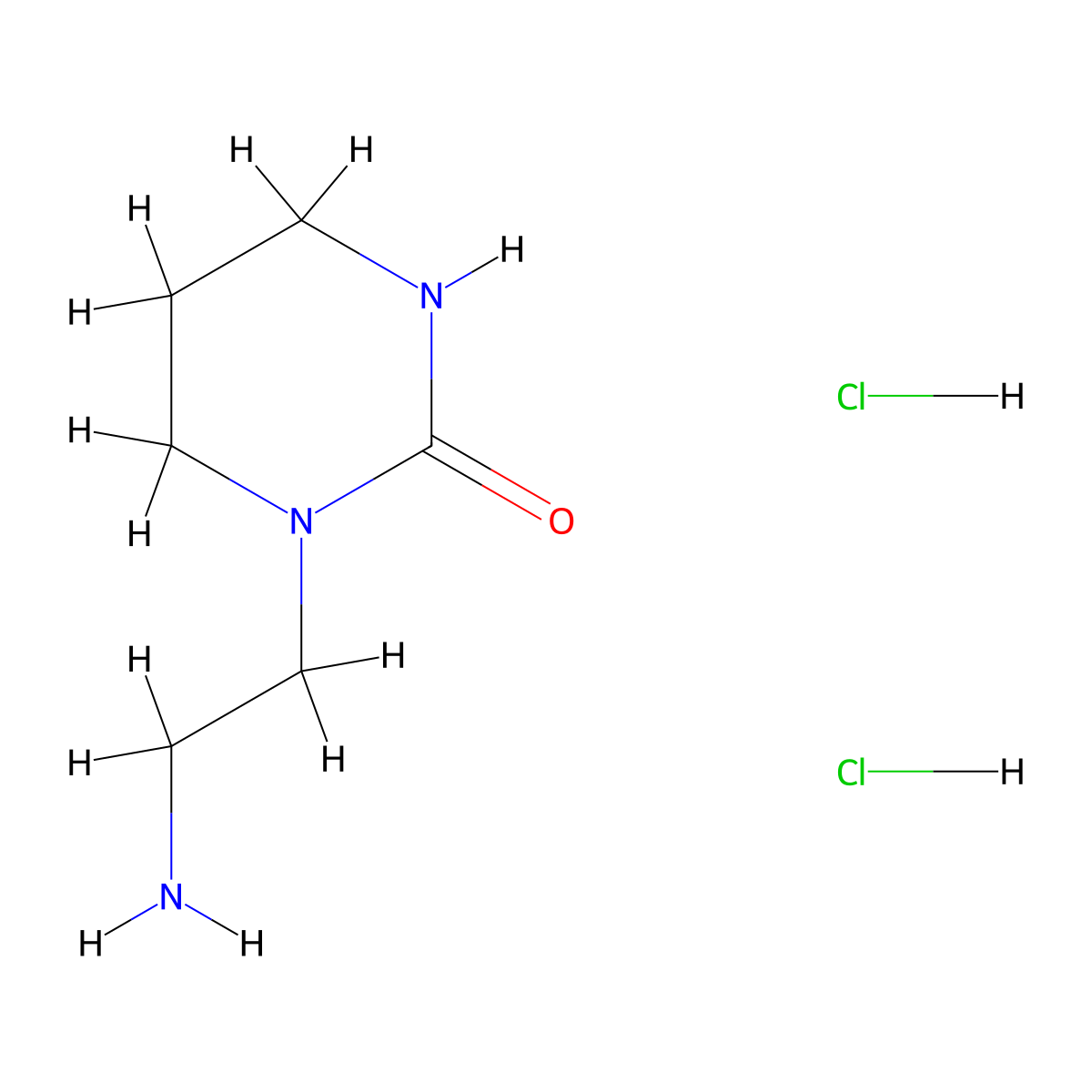 1-(2-Aminoethyl)-1,3-diazinan-2-onedihydrochloride molecular structure, CAS 2736324-85-7