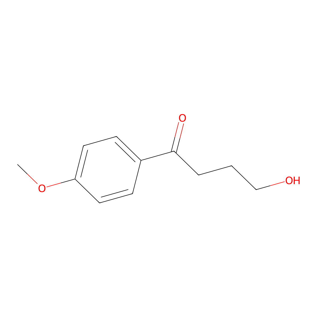 4-Hydroxy-1-(4-methoxyphenyl)butan-1-one molecular structure, CAS 27364-22-3