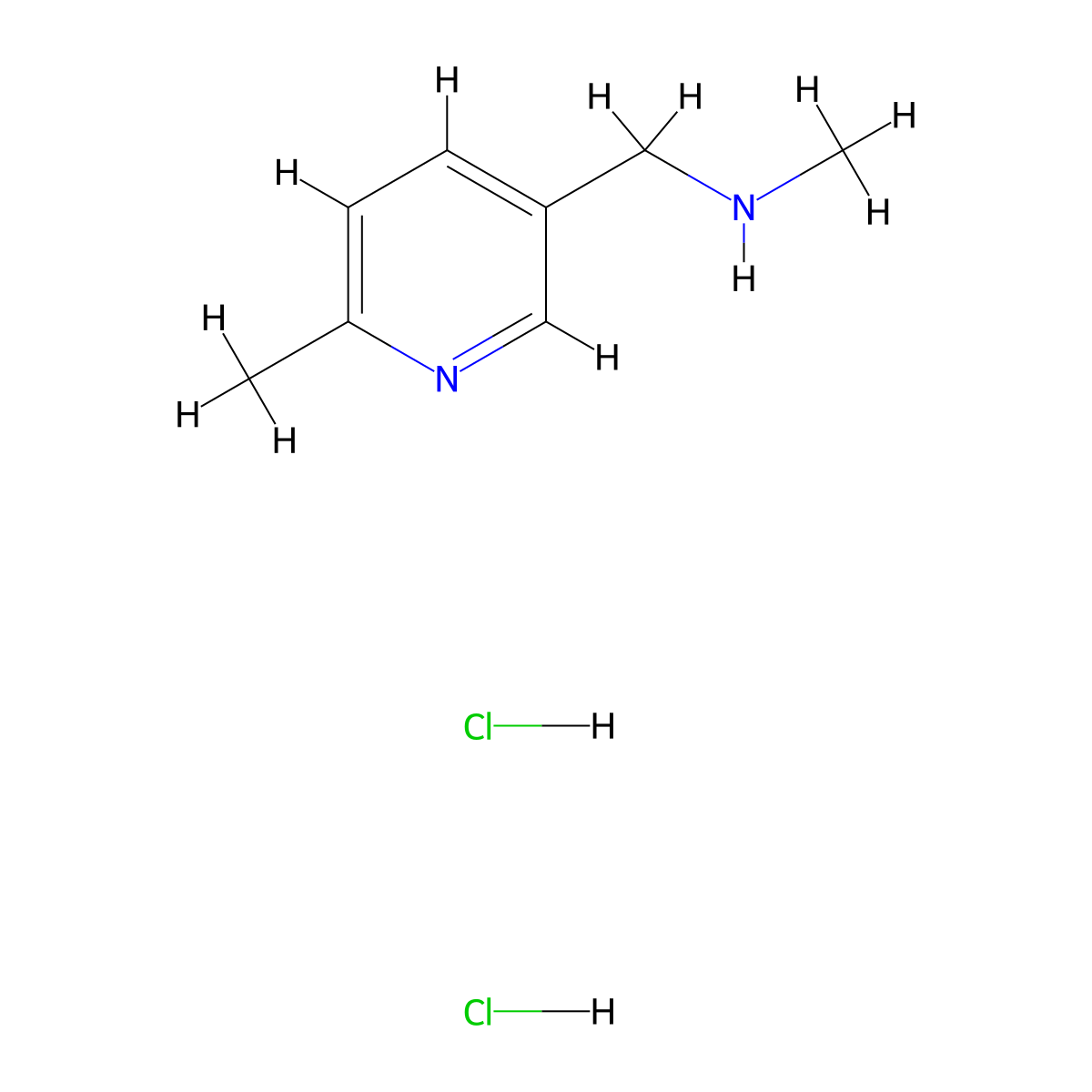 Methyl[(6-methylpyridin-3-YL)methyl]amine dihydrochloride molecular structure, CAS 2736816-68-3