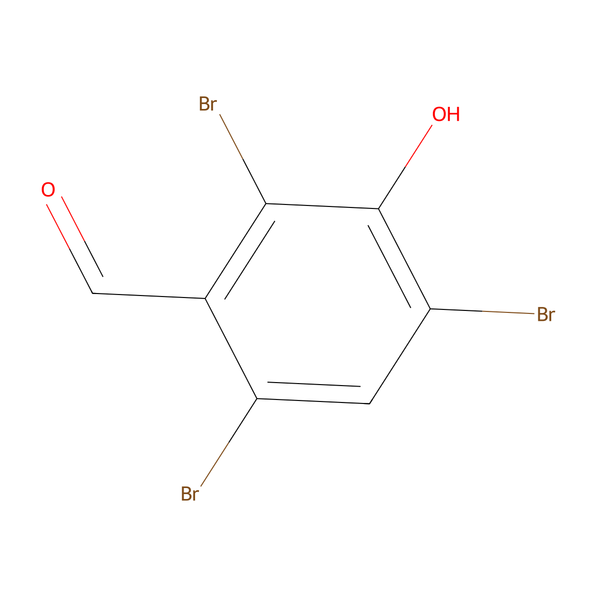 2,4,6-Tribromo-3-hydroxybenzaldehyde molecular structure, CAS 2737-22-6