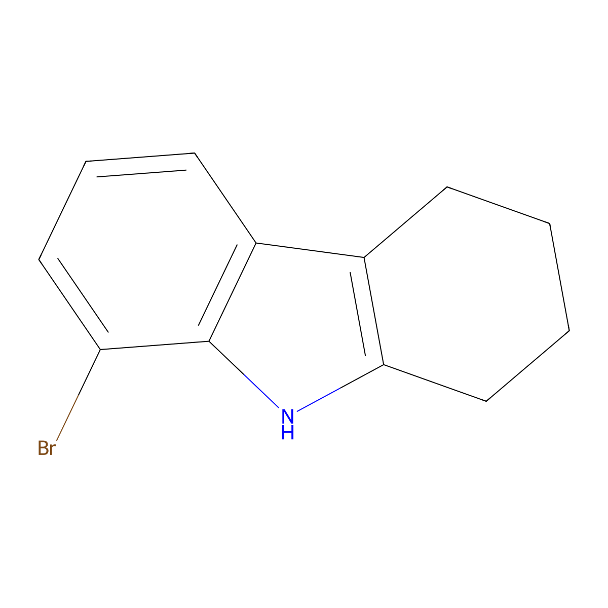 8-bromo-2,3,4,9-tetrahydro-1H-carbazole molecular structure, CAS 27372-41-4
