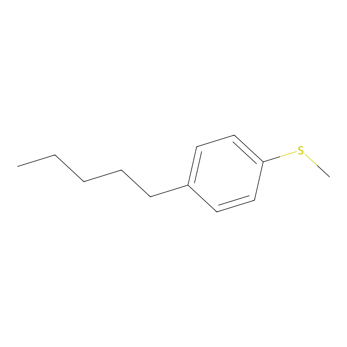 Methyl(4-pentylphenyl)sulfane molecular structure, CAS 2737207-05-3