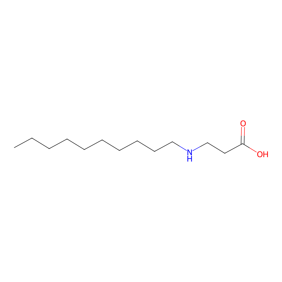 Capraminopropionic acid molecular structure, CAS 27373-56-4