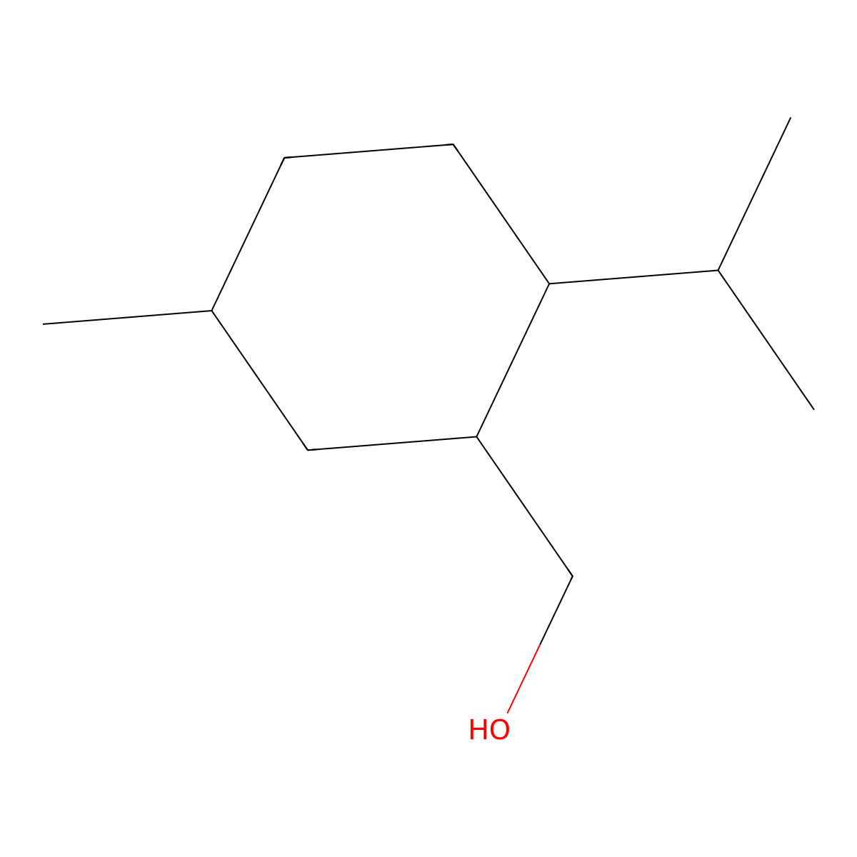 [(1R,2S,5R)-5-methyl-2-(propan-2-yl)cyclohexyl]methanol molecular structure, CAS 27373-94-0