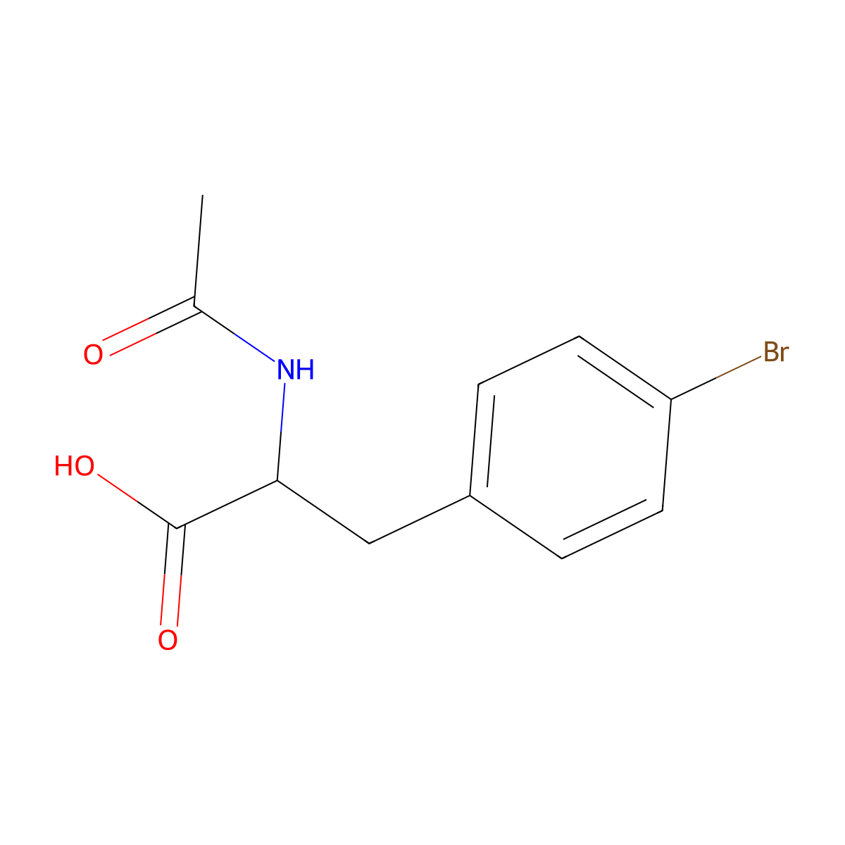 AC-P-Bromo-DL-phe-OH molecular structure, CAS 273730-59-9