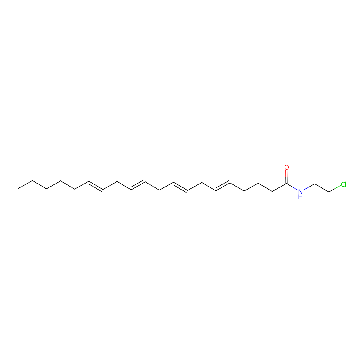 N-(2-chloroethyl)icosa-5,8,11,14-tetraenamide molecular structure, CAS 273734-07-9