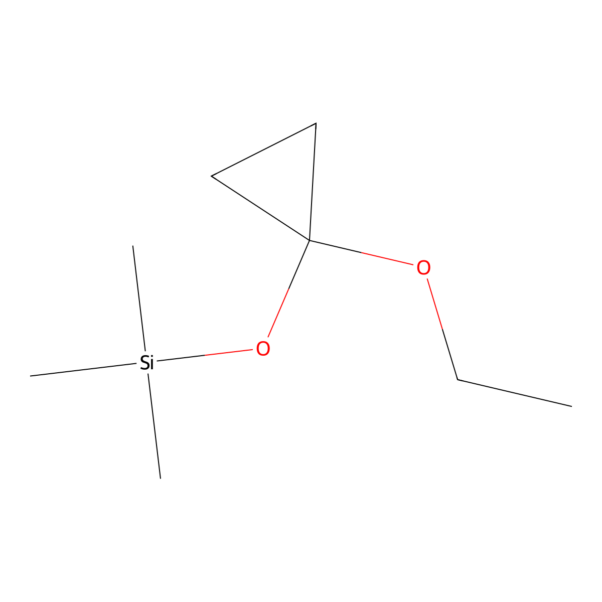 (1-Ethoxycyclopropoxy)trimethylsilane molecular structure, CAS 27374-25-0
