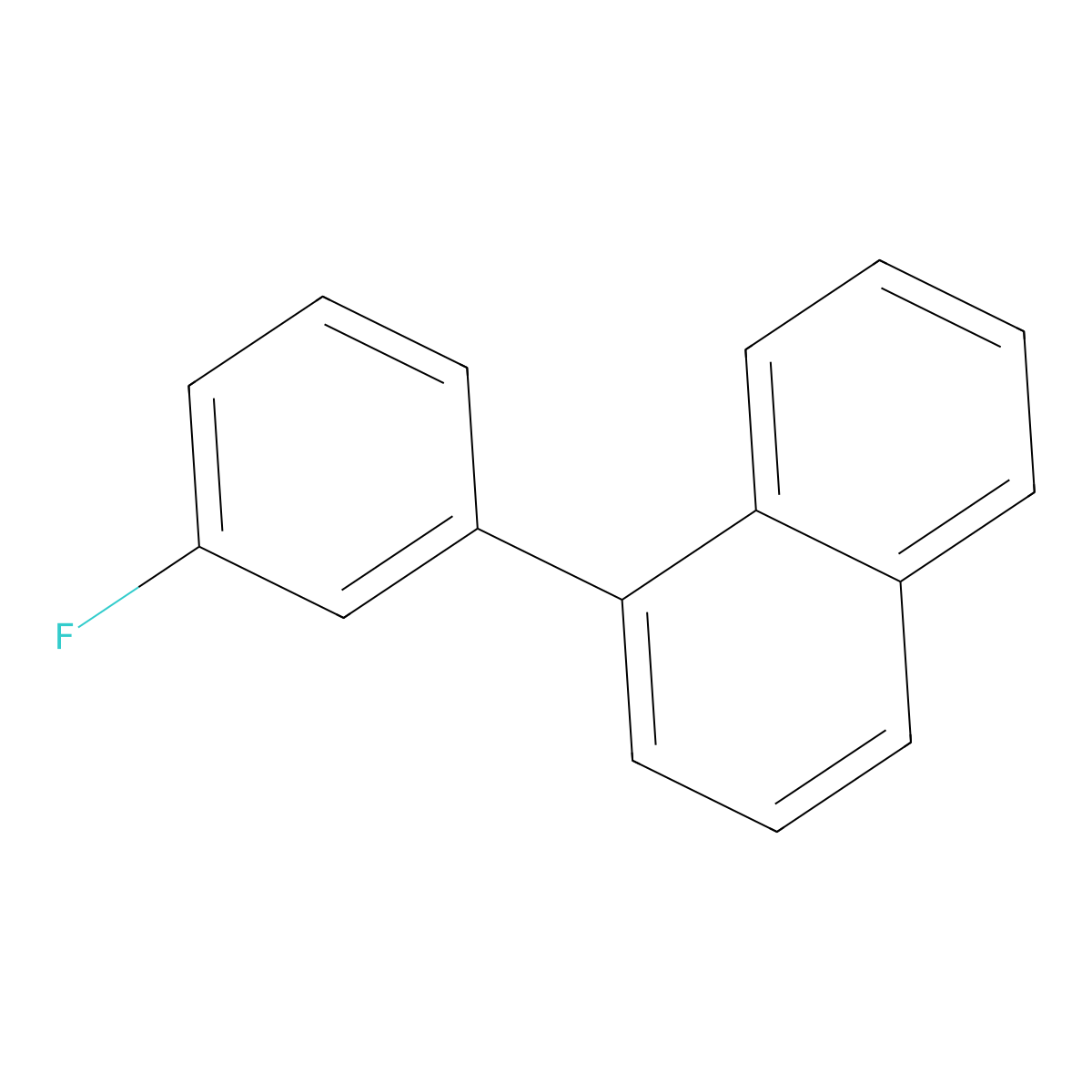 1-(3-Fluorophenyl)naphthalene molecular structure, CAS 27374-61-4