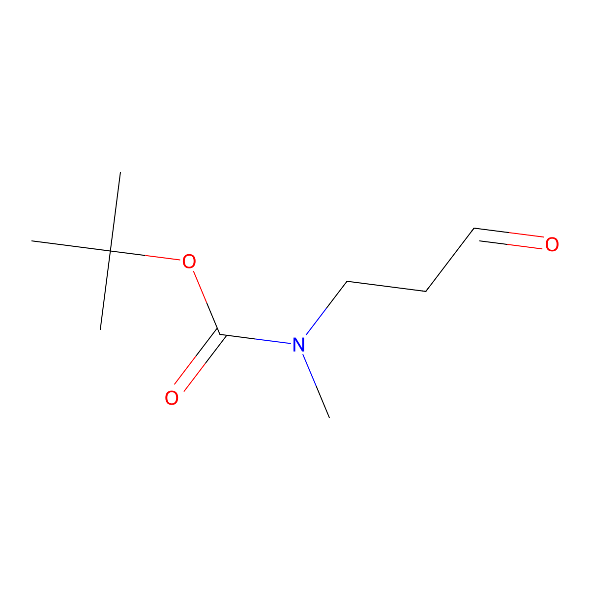 tert-butyl N-methyl-N-(3-oxopropyl)carbamate molecular structure, CAS 273757-11-2