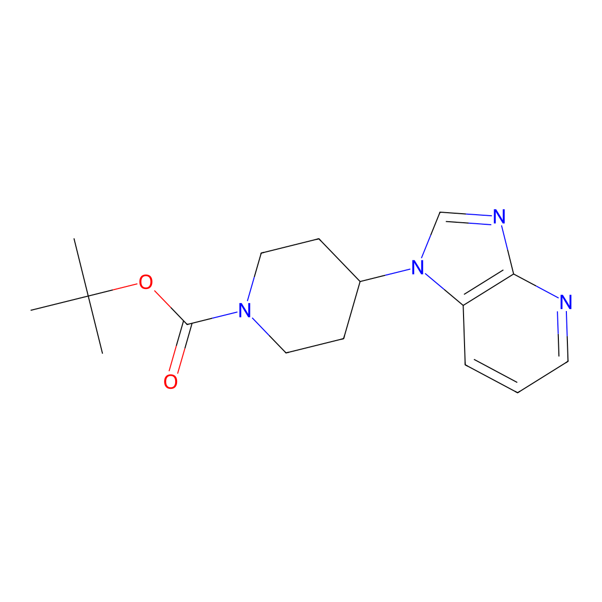 tert-Butyl 4-(1H-imidazo[4,5-b]pyridin-1-yl)piperidine-1-carboxylate molecular structure, CAS 273757-37-2