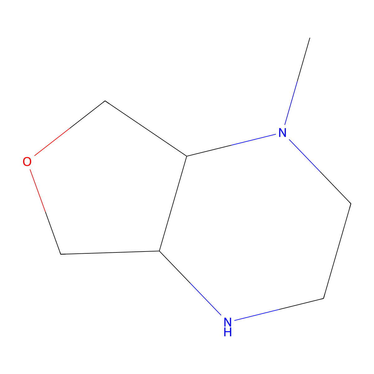 1-Methyl-octahydrofuro[3,4-b]pyrazine molecular structure, CAS 2737828-45-2