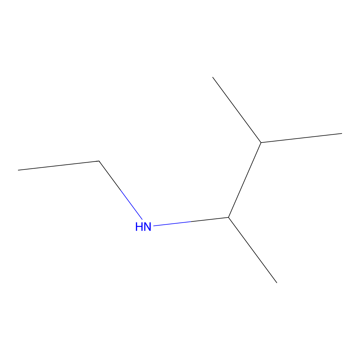 2-Butanamine, N-ethyl-3-methyl- molecular structure, CAS 2738-06-9