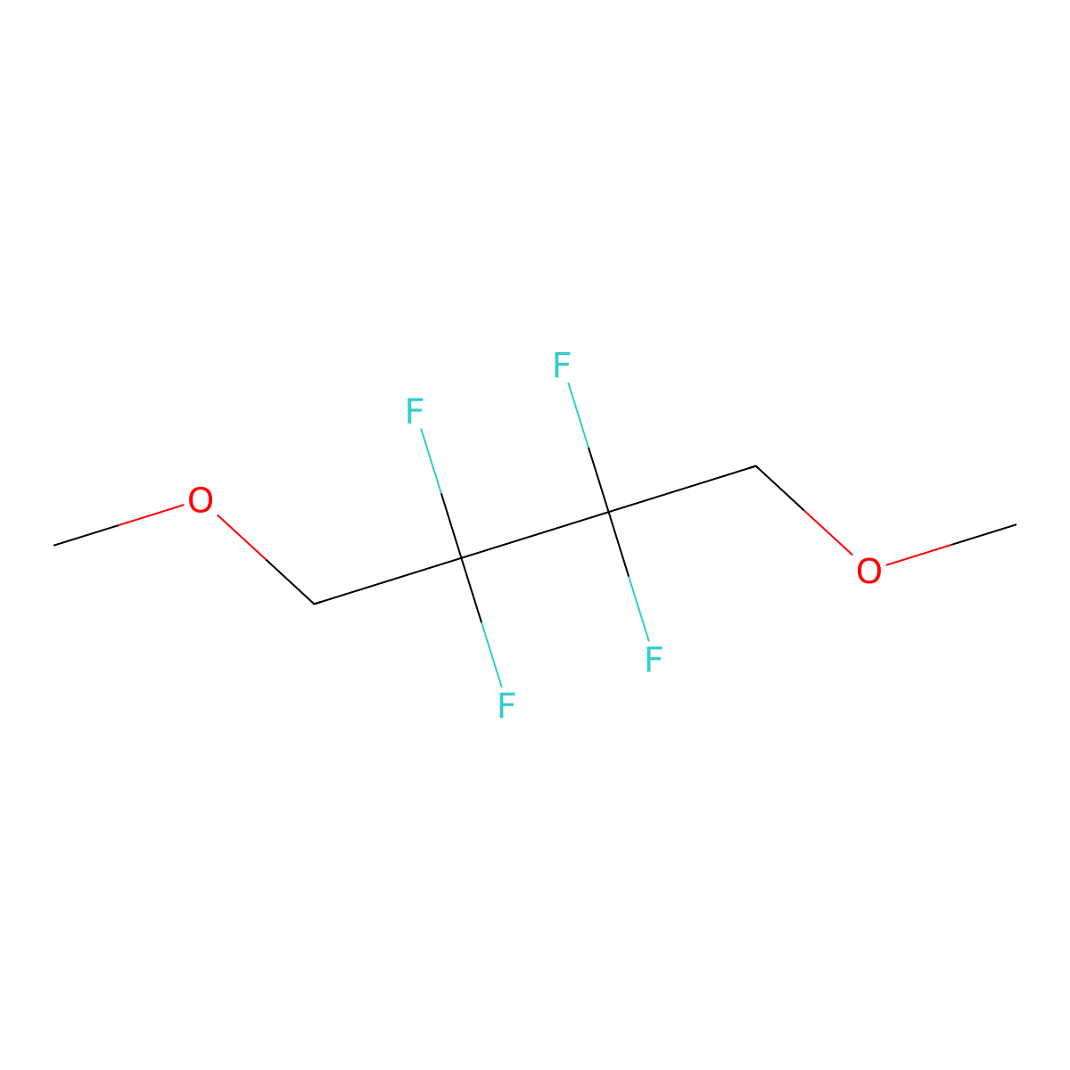 2,2,3,3-Tetrafluoro-1,4-dimethoxybutane molecular structure, CAS 2738080-99-2