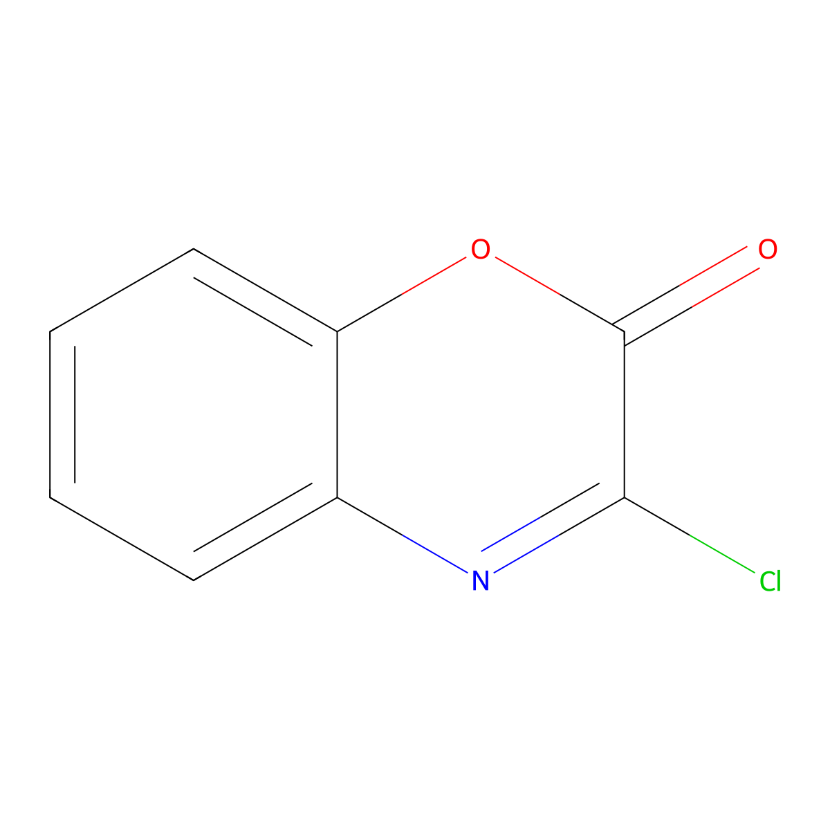 3-chloro-2H-1,4-benzoxazin-2-one molecular structure, CAS 27383-81-9