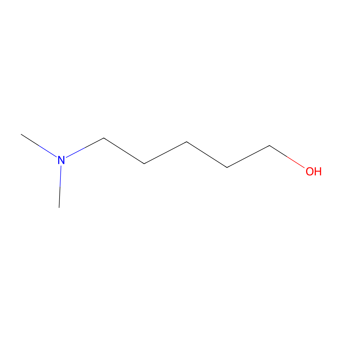 5-(Dimethylamino)pentan-1-ol molecular structure, CAS 27384-58-3
