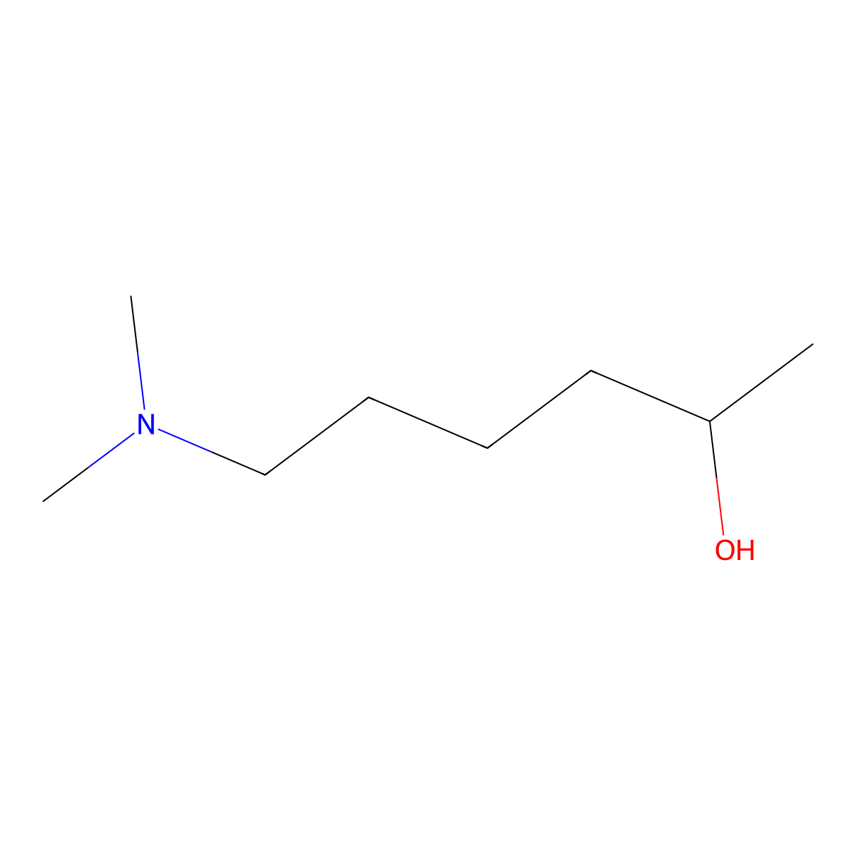 6-(Dimethylamino)hexan-2-ol molecular structure, CAS 27384-59-4