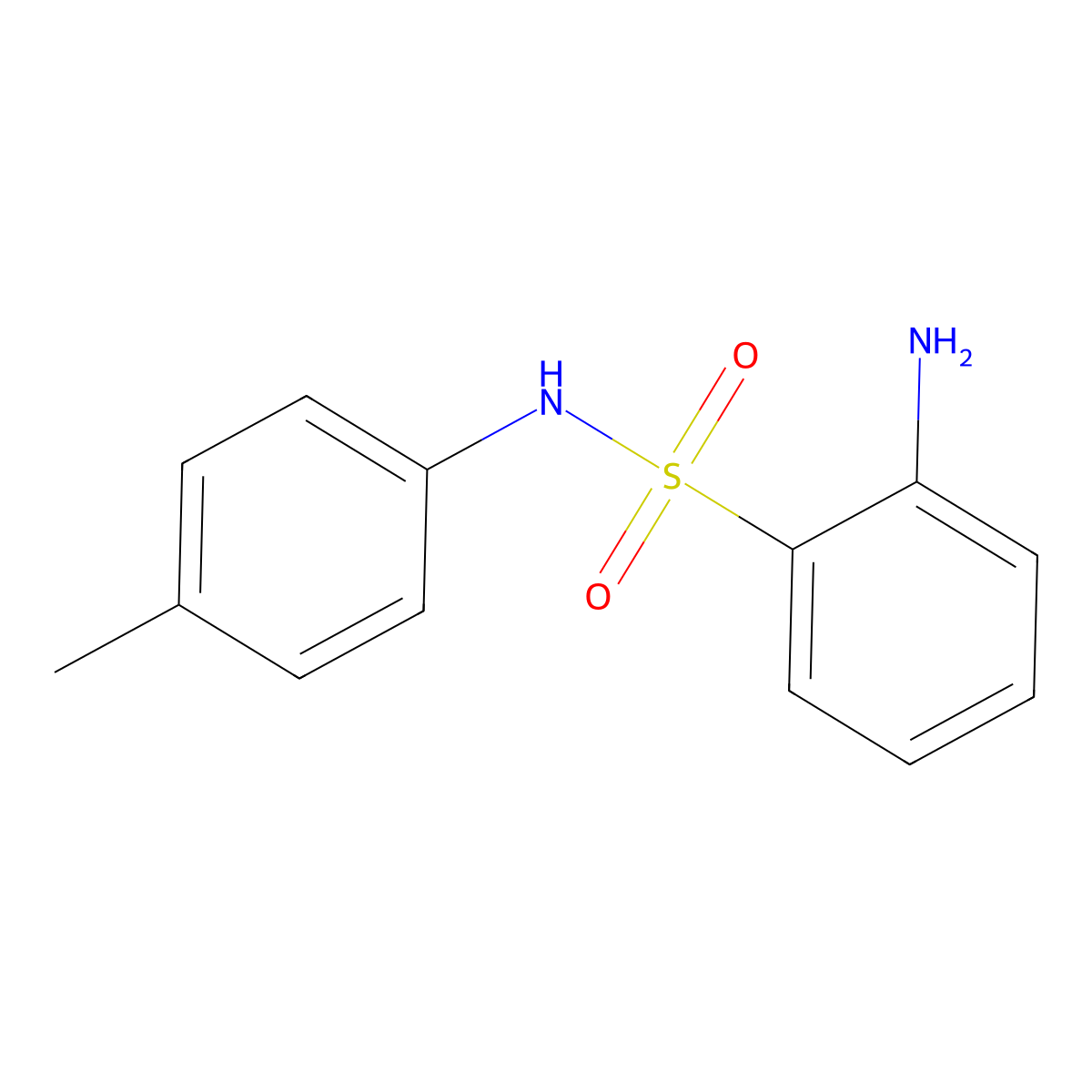 2-amino-N-(4-methylphenyl)benzenesulfonamide molecular structure, CAS 27384-96-9
