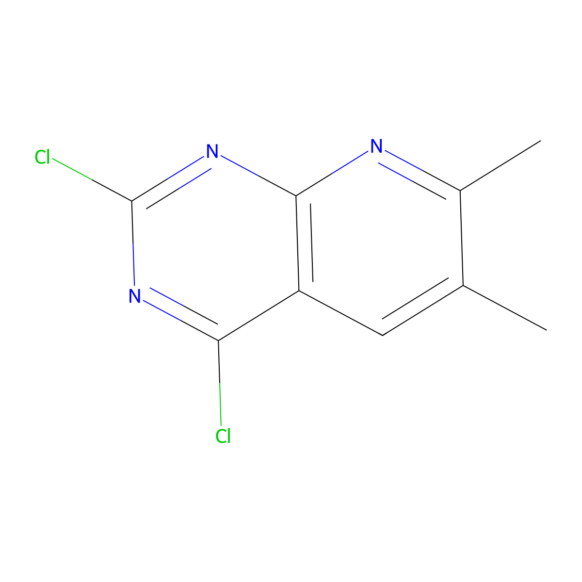 2,4-Dichloro-6,7-dimethylpyrido[2,3-d]pyrimidine molecular structure, CAS 2738496-42-7