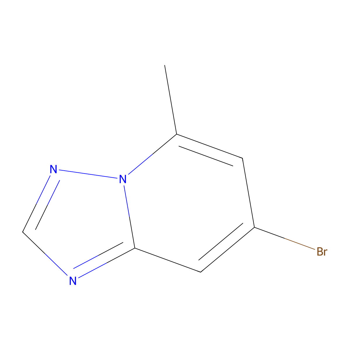 7-Bromo-5-methyl-[1,2,4]triazolo[1,5-a]pyridine molecular structure, CAS 2738608-74-5